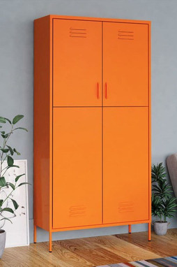 vidaXL 336246 - Wardrobe 90x50x180 cm Steel