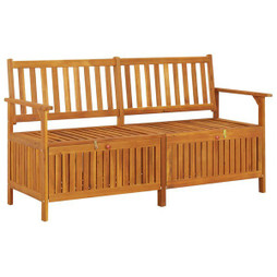 vidaXL 316743 - Banc de rangement 148 cm Bois dacacia solide