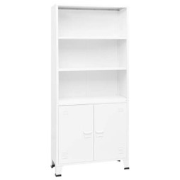 vidaXL 339632 - Bibliothèque industrielle 80x32x180 cm Acier