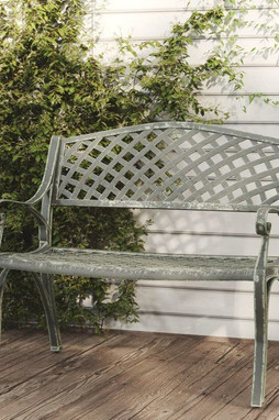vidaXL 317745 - Banc de jardin 102 cm Aluminium coulé