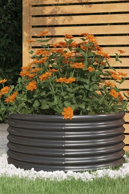 vidaXL 318856 - Jardinière Acier enduit de poudre 80x80x36 cm