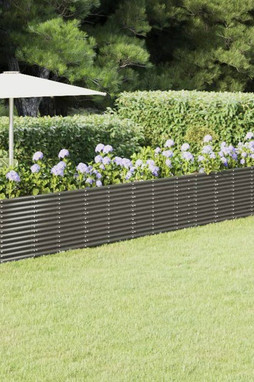 vidaXL 318979 - Lit surélevé de jardin Acier enduit de poudre 620x80x68 cm gris