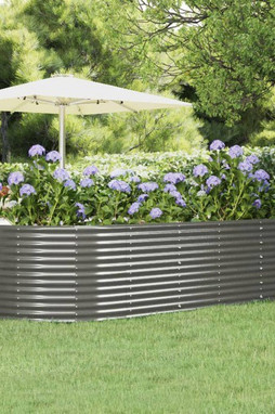 vidaXL 319099 - Lit surélevé de jardin 291x140x68cm Acier enduit de poudre