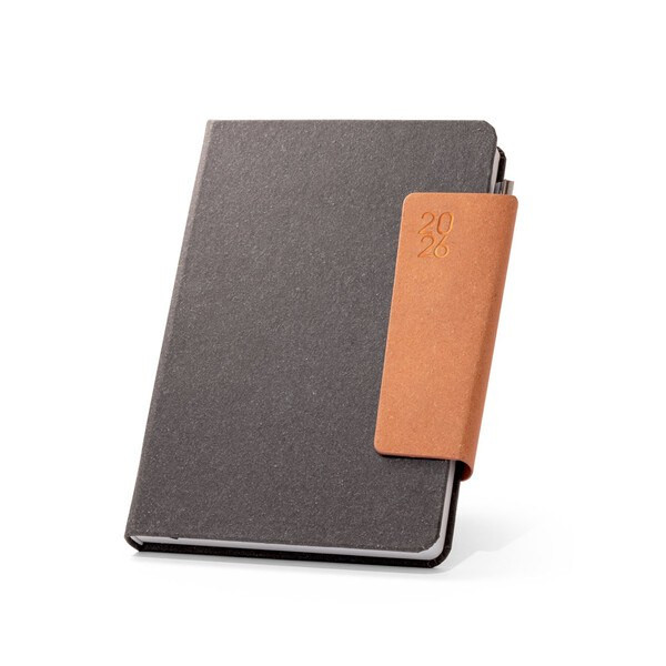 A5 diary in leather (58% recycled) - Egotier 96205