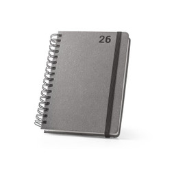 hi!dea 96215 - A5 diary, with rings, in leather (58% recycled)