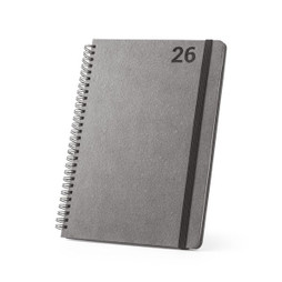 hi!dea 96216 - B5 diary with rings in leather (58% recycled)