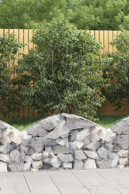 vidaXL 153422 - Panier de gabions arqué 100x30x40/60 cm Fer galvanisé