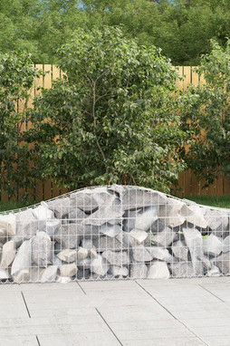 vidaXL 3145371 - Paniers à gabions arqués 6 pcs 200x30x40/60 cm Fer galvanisé
