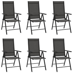 vidaXL 312179 - Chaises de jardin pliables lot de 6 Textilène