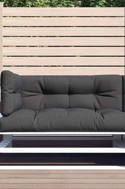 vidaXL 314558 - Coussins de palette lot de 3 anthracite tissu