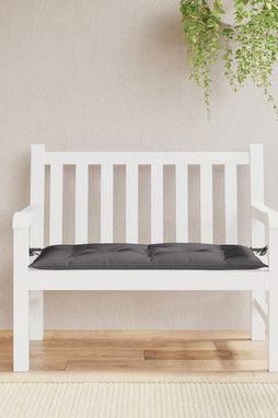 vidaXL 314932 - Coussin de banc de jardin anthracite 100x50x7 cm tissu oxford