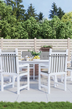 vidaXL 314132 - Coussins de chaise de jardin à dossier bas lot de 6 gris