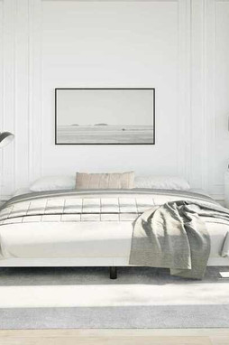 vidaXL 346937 - Cadre de lit blanc 193x203 cm similicuir