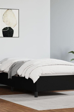 vidaXL 347275 - Cadre de lit noir 100x190 cm similicuir