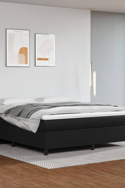 vidaXL 3121079 - Cadre de lit noir 193x203 cm similicuir