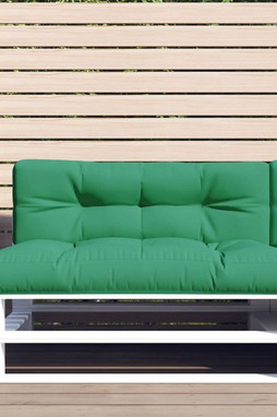 vidaXL 314477 - Coussin de palette vert 120x40x12 cm tissu