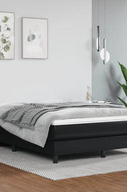 vidaXL 3120730 - Cadre de lit noir 152x203 cm similicuir