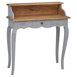 vidaXL 244503 - Bureau décriture bois dacajou massif 80x40x92 cm