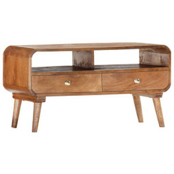 vidaXL 285852 - Meuble TV 90x35x47 cm Bois massif de manguier