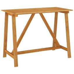 vidaXL 312409 - Table de bar de jardin 140x70x104 cm Bois dacacia massif