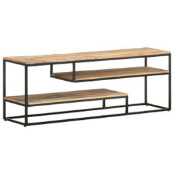 vidaXL 321623 - Meuble TV 130x30x45 cm Bois de manguier brut
