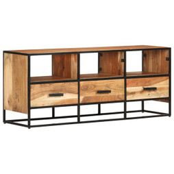vidaXL 327448 - Meuble TV 110x30x45 cm Bois dacacia massif