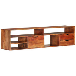 vidaXL 340301 - Meuble TV 140x30x35 cm Bois dacacia massif