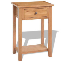 vidaXL 243932 - Table console 50 x 32 x 75 cm Bois de chêne massif
