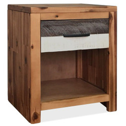 vidaXL 246041 - Table de chevet 40 x 30 x 48 cm Bois dacacia massif