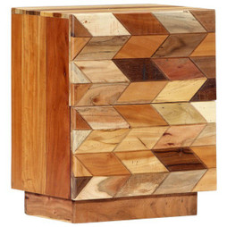 vidaXL 282731 - Table de chevet 40 x 30 x 50 cm Bois de récupération massif