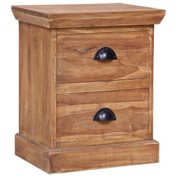 vidaXL 285309 - Table de chevet 40 x 30 x 50 cm Teck solide