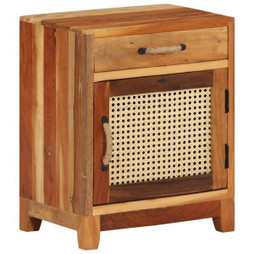 vidaXL 288094 - Table de chevet 40x30x50 cm Bois de récupération massif