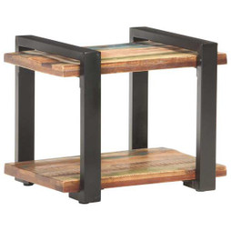 vidaXL 320491 - Table de chevet 50x40x40 cm Bois de récupération massif