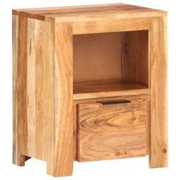 vidaXL 320210 - Table de chevet 40x30x50 cm Bois dacacia massif