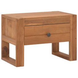 vidaXL 326123 - Table de chevet 50x30x35 cm Bois de teck solide