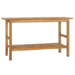 vidaXL 318482 - Meuble de salle de bain Bois de teck solide 132x45x75 cm