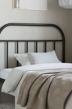 vidaXL 353664 - Tête de lit métal noir 100 cm