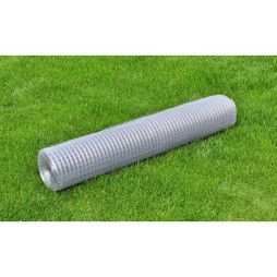 vidaXL 140428 - Grillage pour volière acier galvanisé 10x1 m argenté