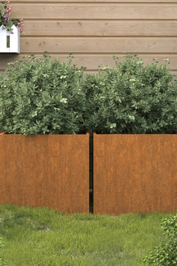 vidaXL 821548 - Jardinières 2 pcs 32x30x29 cm acier corten