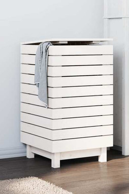 vidaXL 832322 - Laundry Basket 44x44x76 cm Solid Wood Pine