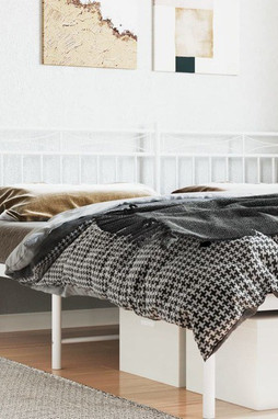 vidaXL 373777 - Tête de lit métal blanc 193 cm