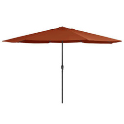 vidaXL 47383 - Parasol de jardin avec mât en métal 390 cm terre cuite