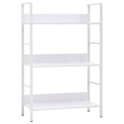vidaXL 288220 - Bibliothèque à 3 niveaux blanc 60x27,6x90,5cm bois dingénierie