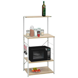 vidaXL 288241 - Armoire à micro-ondes et chêne 60x39,6x123 cm