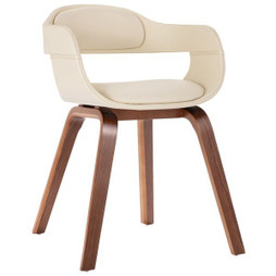 vidaXL 327330 - Chaise de salle à manger Bois courbé et similicuir
