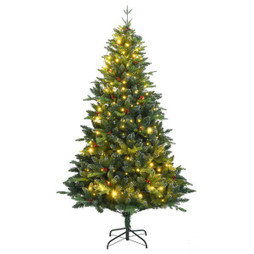 vidaXL 3210327 - Sapin de Noël artificiel articulé avec 300 LED 180 cm