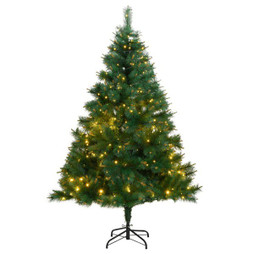 vidaXL 3210338 - Sapin de Noël artificiel articulé avec 300 LED 180 cm