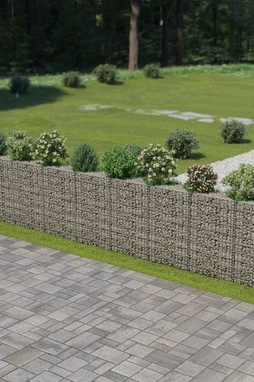vidaXL 143573 - Mur de gabion Acier galvanisé 630x30x100 cm