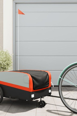 vidaXL 94068 - Bike Trailer Black and 45 kg Iron
