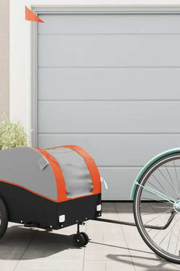 vidaXL 94145 - Bike Trailer Black and 45 kg Iron
